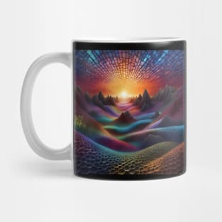 Colourful Alien Landscape Mug